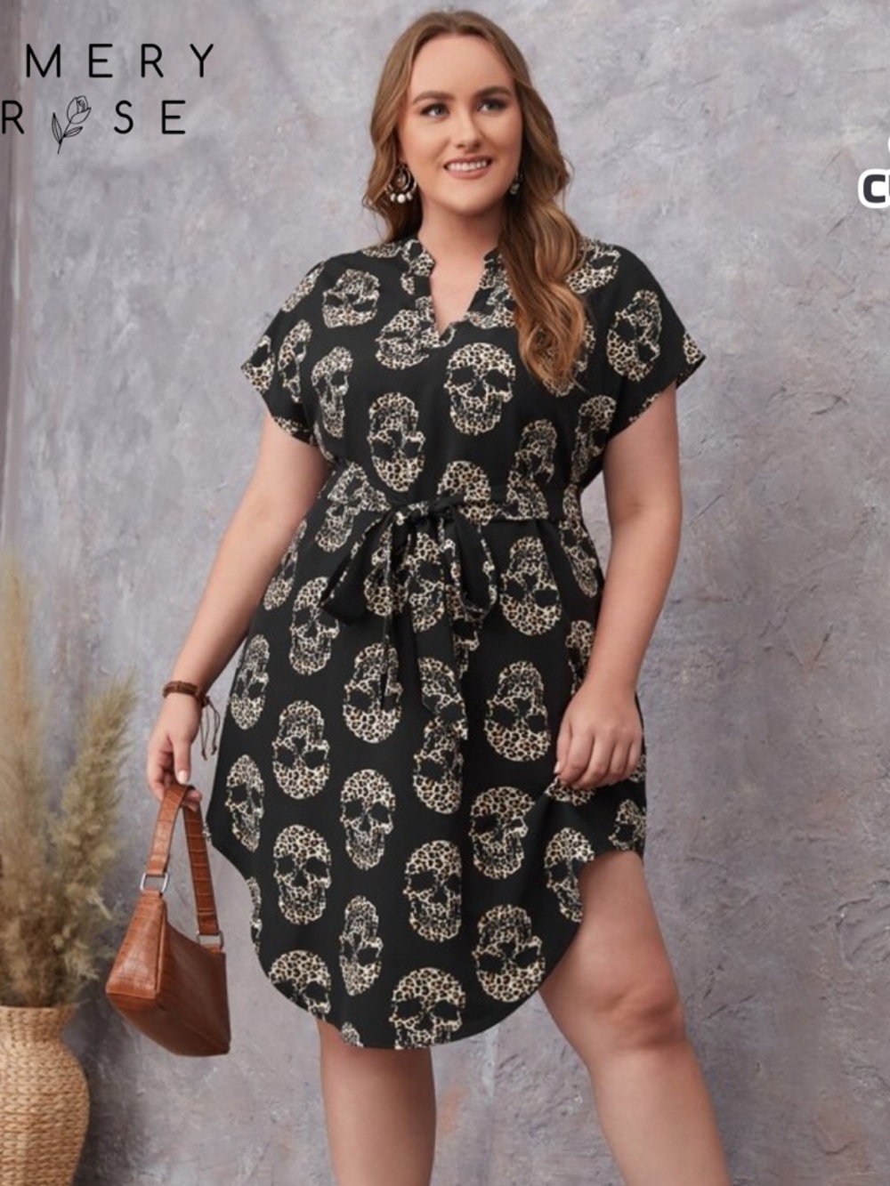 Women’s Emery Rose Leopard Skull Dress from SHEIN